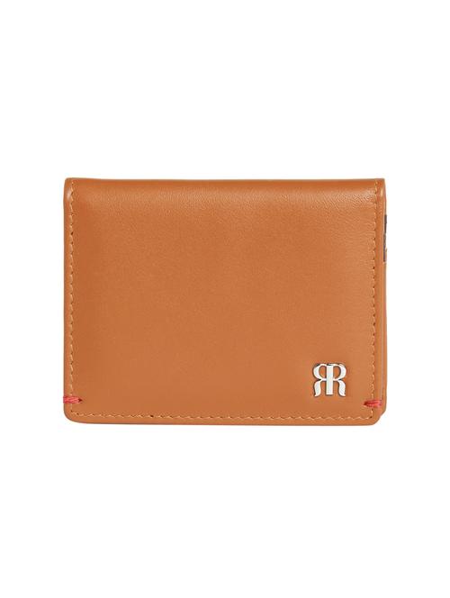 khaki leather card holder - 18047974 - Very Small Image - 1