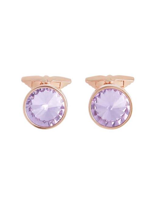 purple metal cufflink - 18048014 - Very Small Image - 1