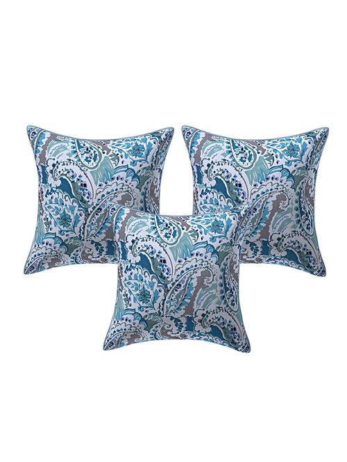 texstylers pure cotton reversible all over print 12x12 inches jaipuri cushion cover, set of 3 - 18048495 - Very Small Image - 1