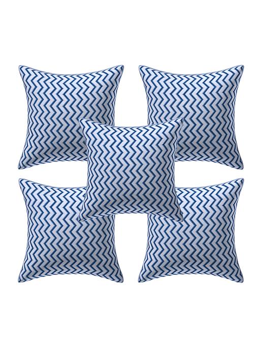 texstylers pure cotton reversible all over print 12x12 inches jaipuri cushion cover, set of 5 - 18048513 - Very Small Image - 1