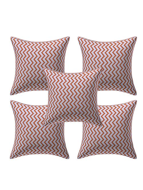 texstylers pure cotton reversible all over print 12x12 inches jaipuri cushion cover, set of 5 - 18048514 - Very Small Image - 1