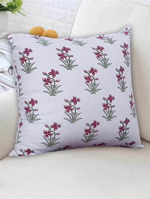 texstylers pure cotton reversible all over print 12x12 inches jaipuri cushion cover, set of 5 - 18048528 - Very Small Image - 1