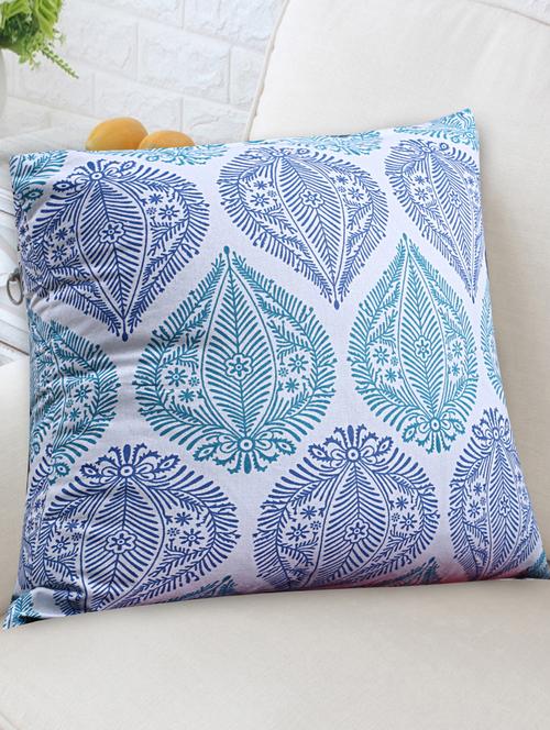 texstylers pure cotton assorted reversible all over print 16x16 inches jaipuri cushion cover, set of 5 - 18048642 - Very Small Image - 1