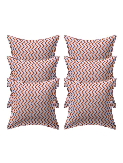 texstylers pure cotton assorted reversible all over print 16x16 inches jaipuri cushion cover, set of 6 - 18048644 - Very Small Image - 1