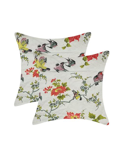 texstylers pure cotton assorted reversible all over print 24x24 inches jaipuri cushion cover, set of 2 - 18048662 - Very Small Image - 1