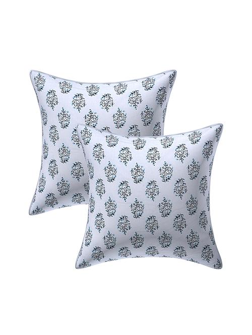 texstylers pure cotton assorted reversible all over print 24x24 inches jaipuri cushion cover, set of 2 - 18048676 - Very Small Image - 1
