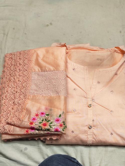 chanderi silk suits - 18049260 - Very Small Image - 1