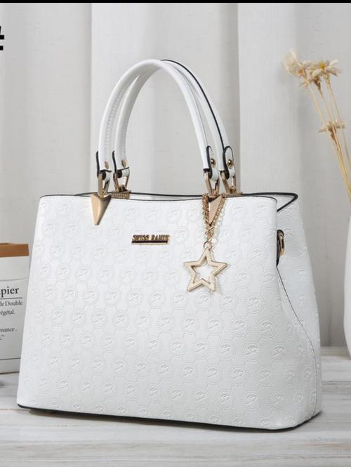 ladies handbag material pu leatherette white - 18049831 - Very Small Image - 1