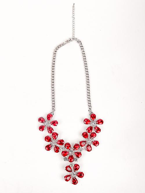 floral red ruby necklace - 18049982 - Very Small Image - 1