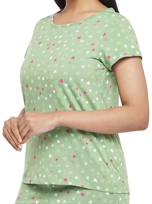 green hosery top - 18050253 - Very Small Image - 1