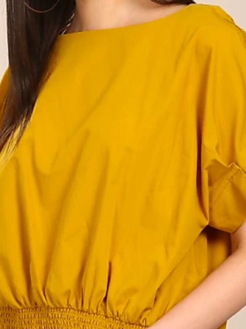 yellow hosery top - 18050674 - Very Small Image - 1