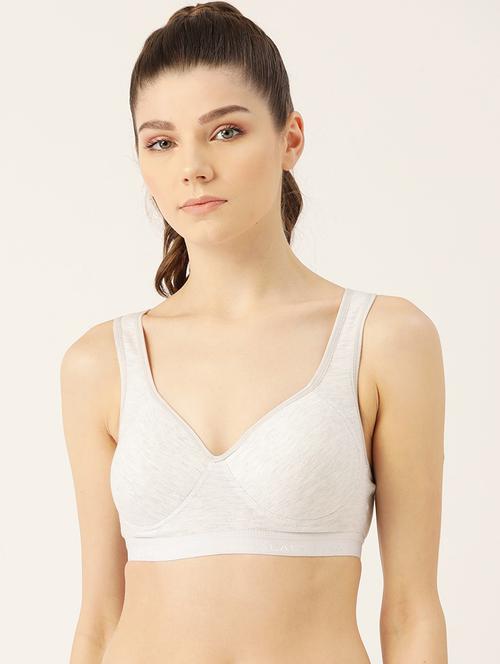 racer back solid sports bra - 18050859 - Very Small Image - 1