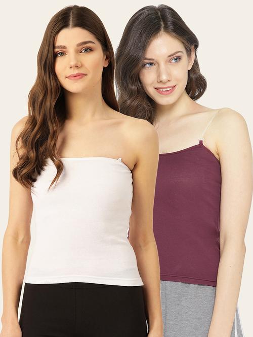set of 2 solid camisole - 18050982 - Very Small Image - 1