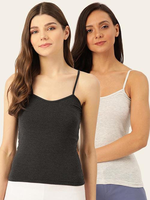 set of 2 solid camisole - 18051018 - Very Small Image - 1