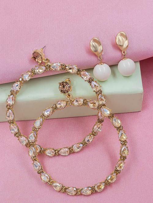 multi colored metal drop earring - 18051216 - Very Small Image - 1