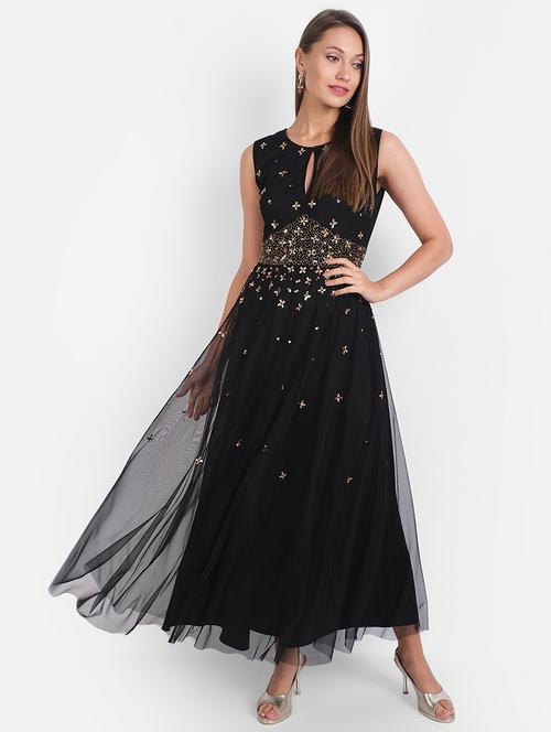 embellished maxi fusion dress - 18051291 - Very Small Image - 1