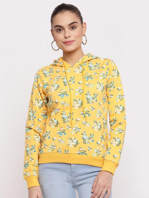 hooded neck printed sweatshirt - 18051679 - Very Small Image - 1