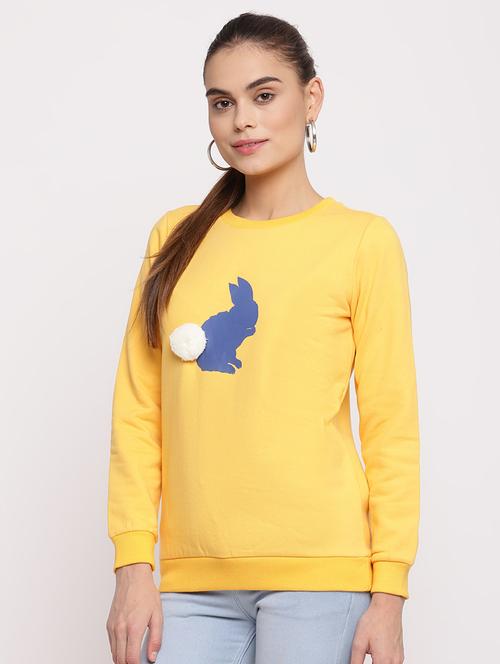 crew neck pompom embellished sweatshirt - 18051691 - Very Small Image - 1