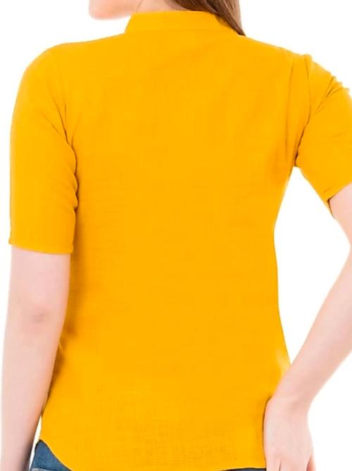 yellow hosery top - 18052147 - Very Small Image - 1