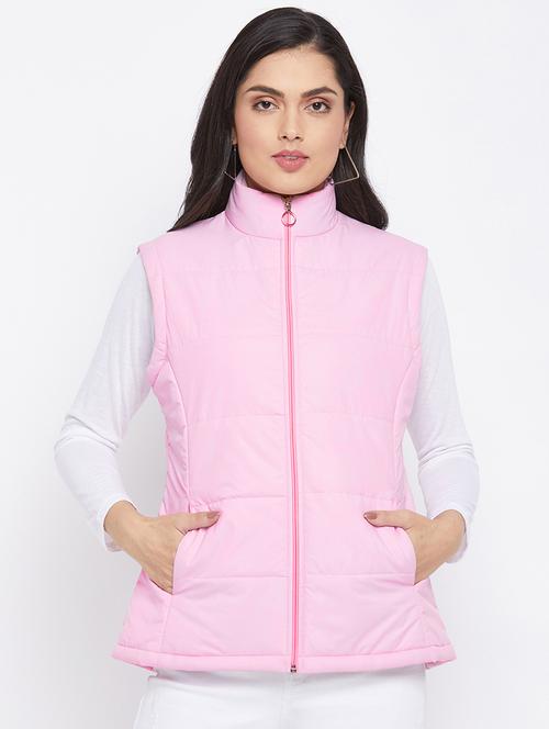 pink solid jacket - 18052295 - Very Small Image - 1