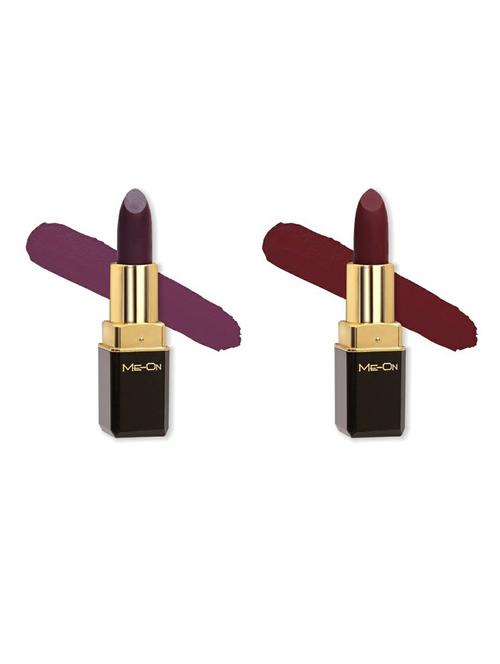 me-on pack of 2 color addict hd matte 8h longlasting lipsticks(4g each) shade#11 and 13 - 18052730 - Very Small Image - 1