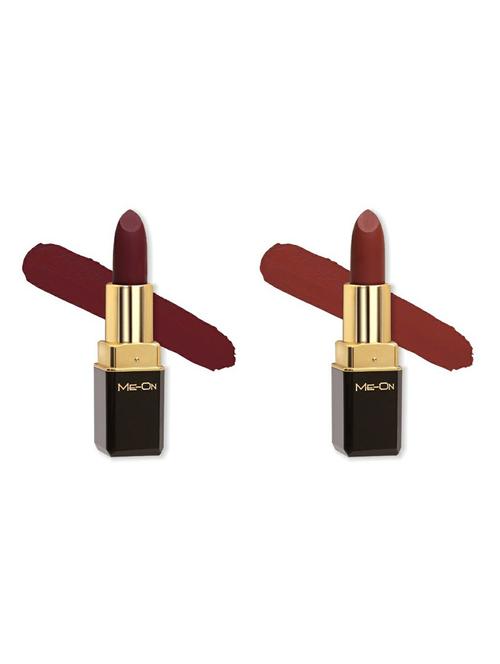 me-on pack of 2 color addict hd matte 8h longlasting lipsticks(4g each) shade#13 and 15 - 18052755 - Very Small Image - 1