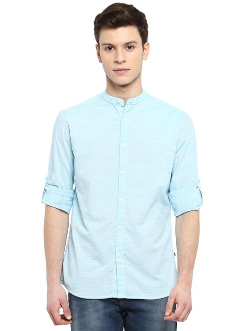 green striped casual shirt - 18053090 - Very Small Image - 1