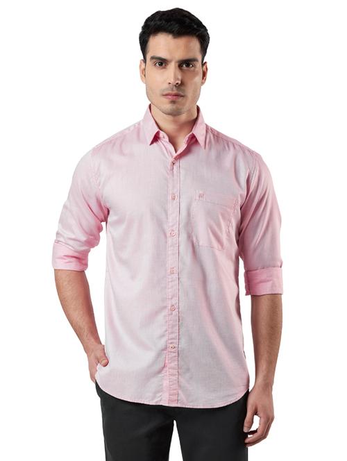 pink solid casual shirt - 18053122 - Very Small Image - 1