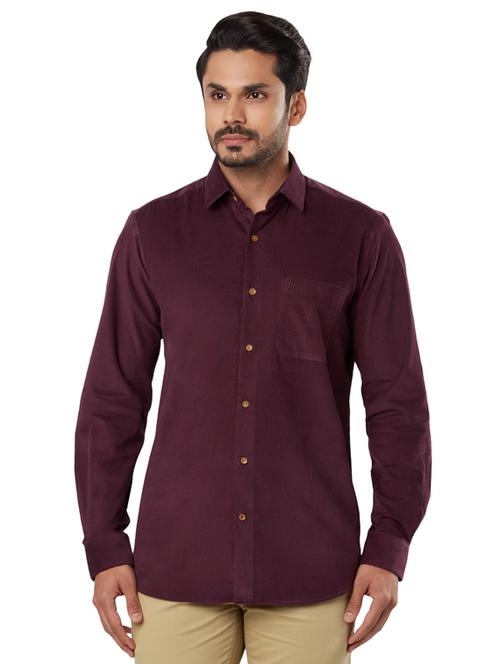 red solid casual shirt - 18053168 - Very Small Image - 1