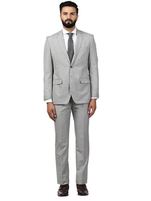 grey polyester blend suit - 18053635 - Very Small Image - 1