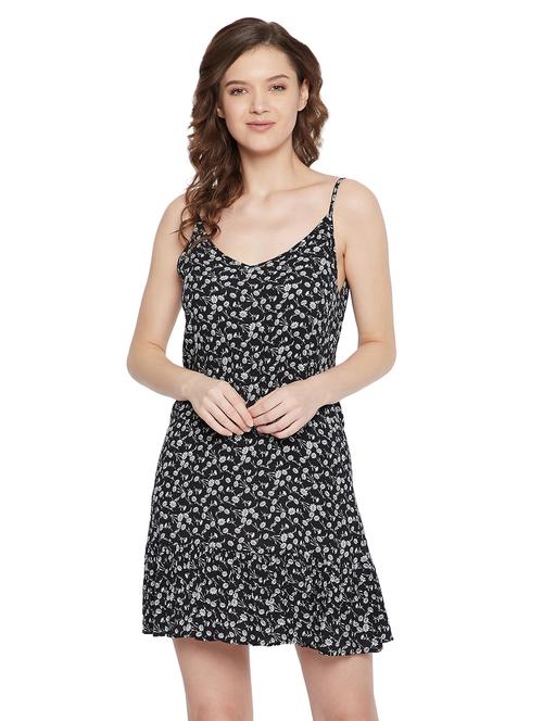 v-neck printed babydoll - 18053812 - Very Small Image - 1