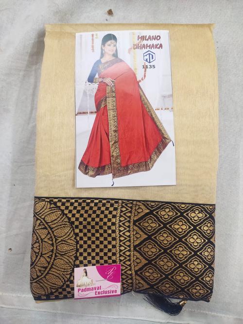 cotton saree - 18054342 - Very Small Image - 1