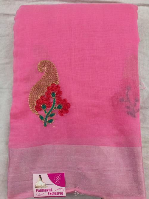 cotton saree - 18054344 - Very Small Image - 1