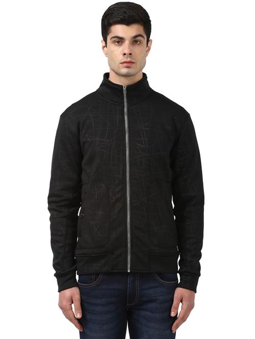 black polyester sweatshirt - 18054473 - Very Small Image - 1