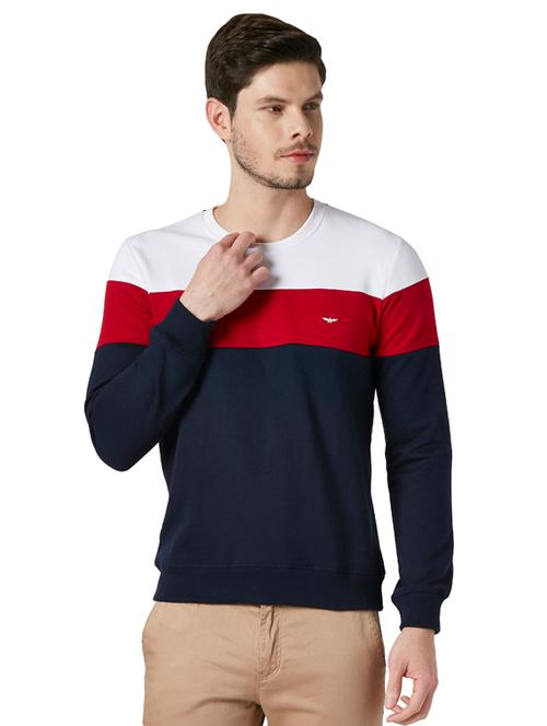 red cotton blend sweatshirt - 18054475 - Very Small Image - 1