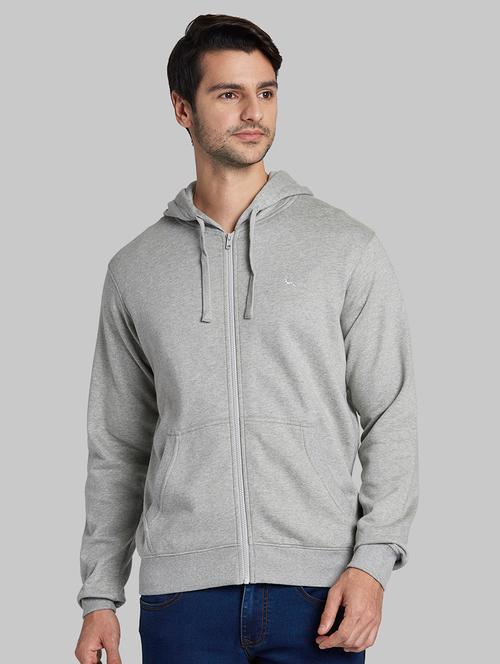 grey cotton sweatshirt - 18054482 - Very Small Image - 1