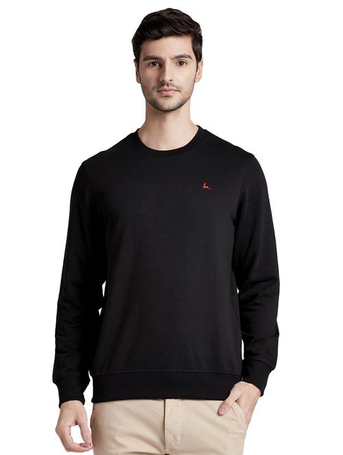 black cotton blend sweatshirt - 18054492 - Very Small Image - 1