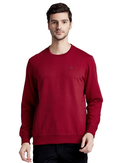 red cotton blend sweatshirt - 18054493 - Very Small Image - 1