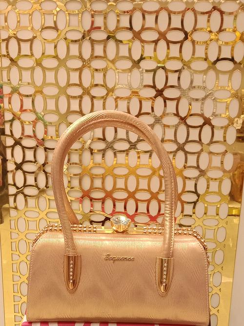 ladies handbag copper colour fancy item - 18054569 - Very Small Image - 1