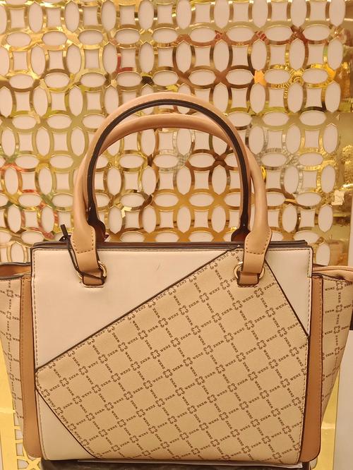 ladies handbag material pu leatherette beige - 18054594 - Very Small Image - 1