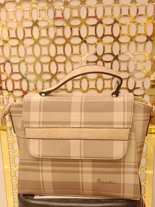 ladies handbag pu leatherette beige colour - 18054597 - Very Small Image - 1