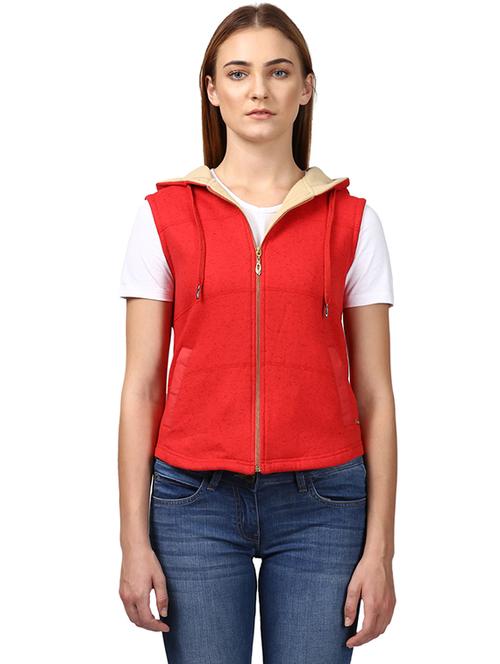 zip up hooded half jacket - 18054955 - Very Small Image - 1
