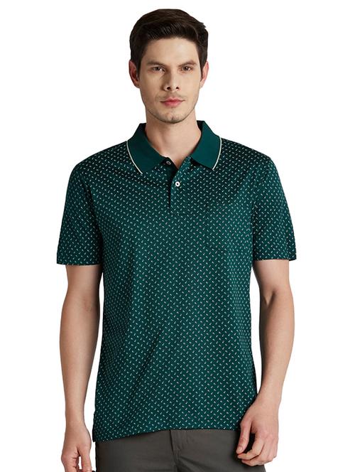 teal printed polo-t-shirt - 18055005 - Very Small Image - 1