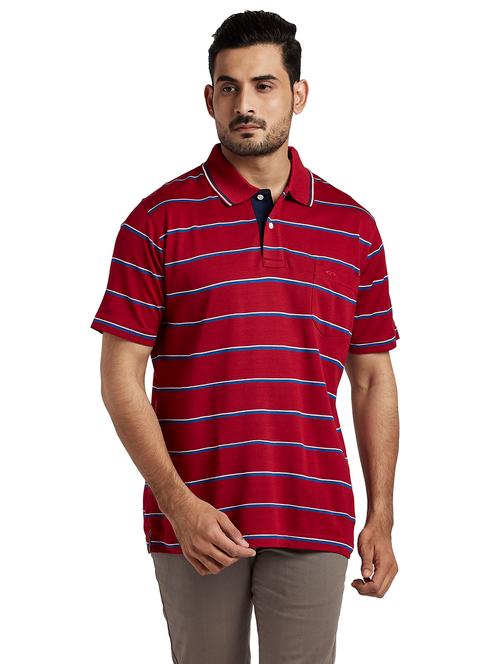 red striped polo t-shirt - 18055390 - Very Small Image - 1