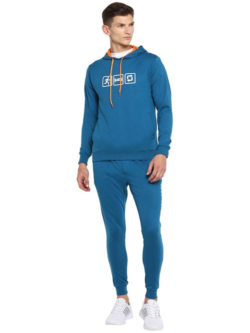 navy blue printed track pant full length track suit - 18055986 - Very Small Image - 1