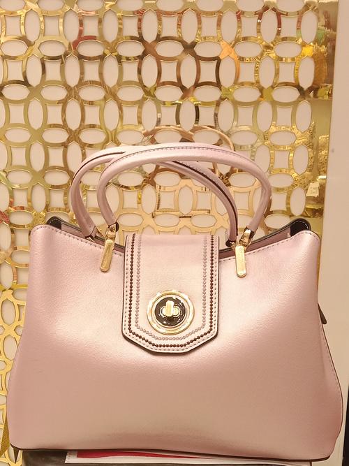 ladies handbag material pu leatherette pink - 18056037 - Very Small Image - 1