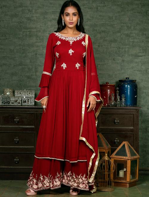 embroidered suit set - 18056542 - Very Small Image - 1