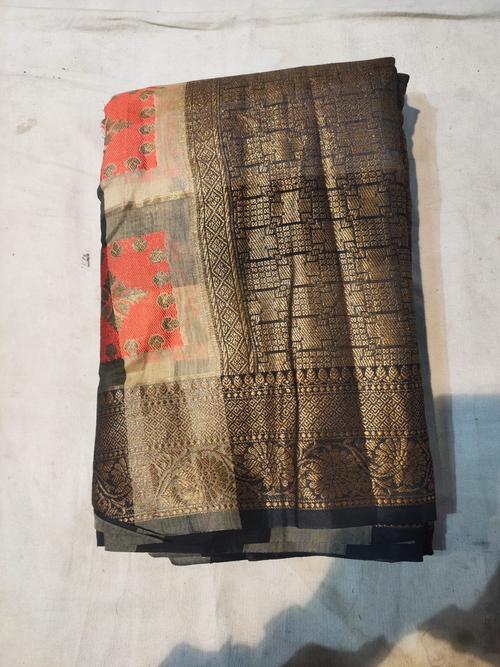 silk saree - 18056646 - Very Small Image - 1