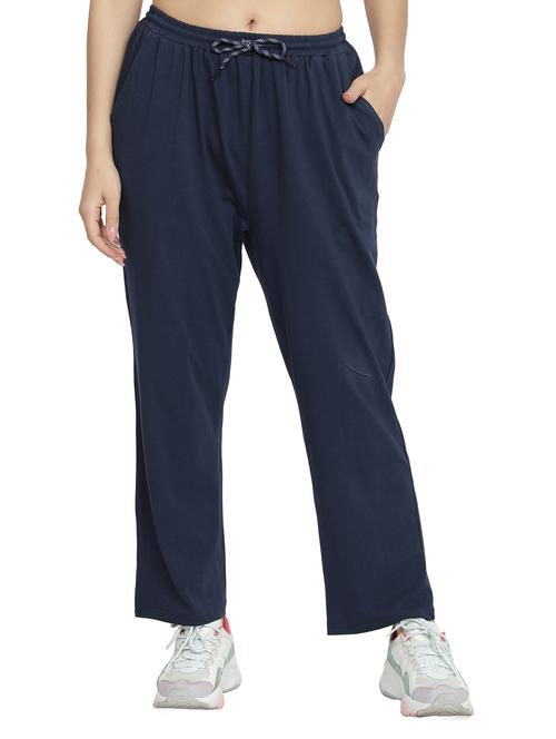 drawstring waist solid track pant - 18056681 - Very Small Image - 1