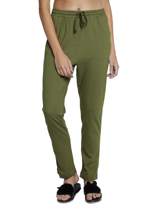 drawstring waist solid track pant - 18056683 - Very Small Image - 1